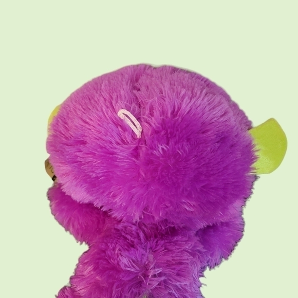 𝅺TOY Factory Plush Monkey Stuffed Purple Neon Green Sparkle Eyes 19” Fuzzy T29 - Picture 7 of 7